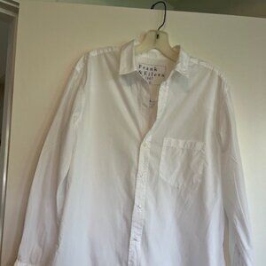 Womens  Frank and Eileen "Joedy" Long sleeve white button down shirt  - size Lar